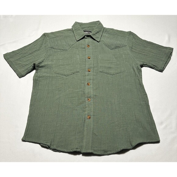 Kimes Ranch Other - Kimes Ranch Button Shirt Mens Medium Short Sleeve Western Cowboy Rodeo Casual